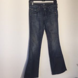 Designer Seven bell bottom jeans